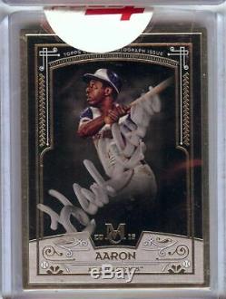 Hank Aaron 2016 Musée Collection Topps Or Framed Auto Braves # Mca-ha 08/15