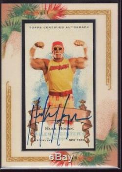 Hulk Hogan Auto / 200 Sp 2006 Allen & Ginter Topps Encadrée Mini Autograph