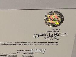Image encadrée signée de Mickey Mantle avec un certificat d'authenticité (COA)