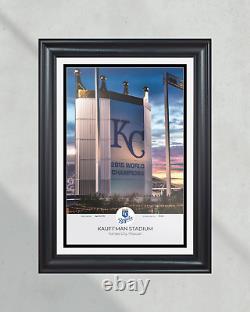 Impression encadrée du stade Kauffman des Kansas City Royals