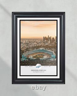 Impression encadrée du stade des Dodgers de Los Angeles