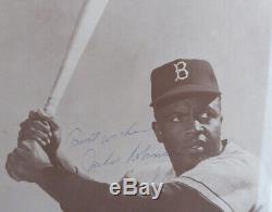 Jackie Robinson Autographié Encadrée De Photo Dodgers Meilleur Wishes Psa Ac06001