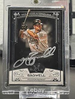 Jeff Bagwell 2016 Topps Museum Collection Silver Frame Auto #d 02/10 Astros Hof