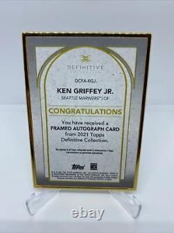 Ken Griffey Jr 2021 Topps Definitive Framed Auto #12/15 Mariners Autograph
