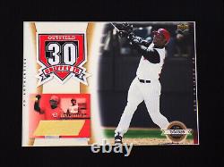 Ken Griffey Jr Temple de la renommée # Carte de plaque de laiton signée et pièce de logo Patch Frame UDA? COA