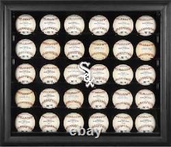 Logo des White Sox de Chicago Étui d'affichage de 30 balles avec cadre noir Fanatics