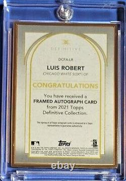 Luis Roberts 2021 Topps Definitive Framed Auto /30