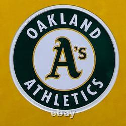 Maillot de baseball signé Jose Canseco d'Oakland jaune personnalisé en daim mat encadré