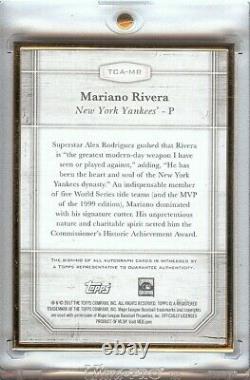 Mariano Rivera 2017 Topps Transcendent Argent Encadré Auto Yankees #tca-mr 01/15