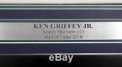 Mariners Ken Griffey Jr. Autographié Encadrée Majestic Jersey Hof Tristar 177410