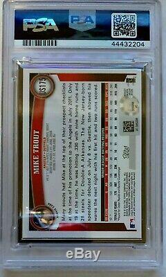 Mike Trout Autograph Psa Dna 7 2014 Framed Rookie Reprint Topps / 199 Auto Mlb
