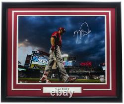 Mike Trout Signed Framed 16x20 L. A. Angels Baseball Photo Mlb Hologram