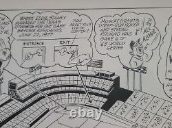 Minnesota Twins MET STADIUM Encadré et mat 21x27 THE SPORTING NEWS MOMENTS COMIC