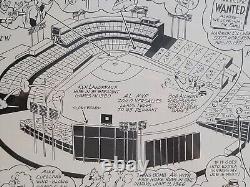 Minnesota Twins MET STADIUM Encadré et mat 21x27 THE SPORTING NEWS MOMENTS COMIC