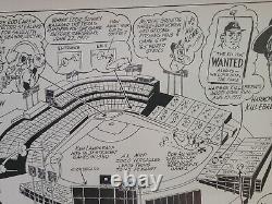 Minnesota Twins MET STADIUM Encadré et mat 21x27 THE SPORTING NEWS MOMENTS COMIC