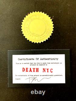 Mort NYC Grand Cadre 16x20 pouces Pop Art Certifié Graffiti Lapin Amour #