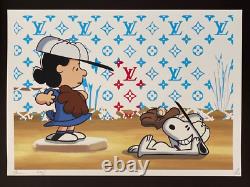 Mort NYC Grand Cadre 16x20 pouces Pop Art Certifié Graffiti Snoopy Baseball #