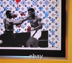 Mort NYC Grand Cadre 16x20 pouces Pop Art Certifié Mike Tyson vs Muhammad Ali Box