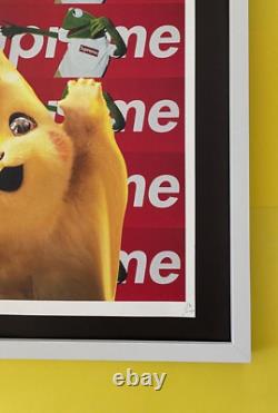 Mort NYC Grand Cadre 16x20 pouces Pop Art Certifié Pikachu Pokemon Supreme Ermite#