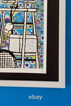 Mort NYC Grand cadre 16x20 pouces Pop Art certifié Snoopy Tennis Murakami