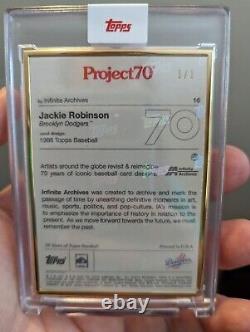 Projet Topps 70 Jackie Robinson Gold Framed 1/1 Infinite Archives #16
