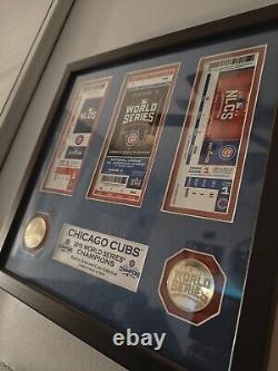 Rare? Limité Série Mondiale 2016 Chicago Cubs Cadre de Collectionneur HM 1 sur 5000