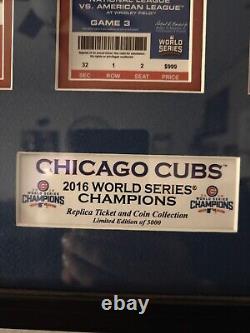 Rare? Limité Série Mondiale 2016 Chicago Cubs Cadre de Collectionneur HM 1 sur 5000