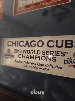 Rare? Limité Série Mondiale 2016 Chicago Cubs Cadre de Collectionneur HM 1 sur 5000