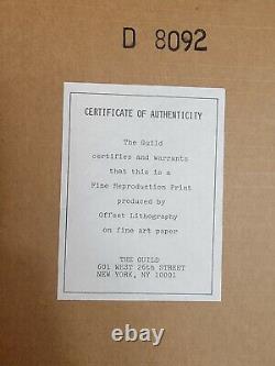 Reproduction d'art de baseball MLB Vintage Louis Zansky avec le cadre professionnel et le certificat d'authenticité (COA)