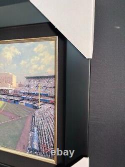 Thomas Kinkade Yankee Stadium Avec Sketch Original Sur Le Dos, Edition Limitée