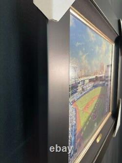 Thomas Kinkade Yankee Stadium Avec Sketch Original Sur Le Dos, Edition Limitée