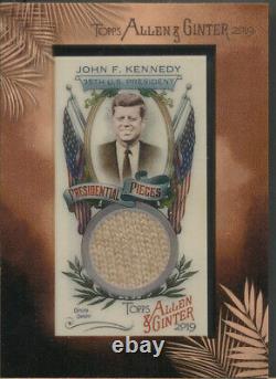 Topps Allen & Ginter 2019 Mini Pièces Présidentielles Encadrées #jfk John F Kennedy