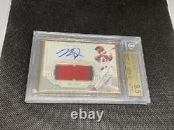 Topps Definitive Mike Trout Gold Framed Patch Auto /10 Bgs 9.5/10 Anges