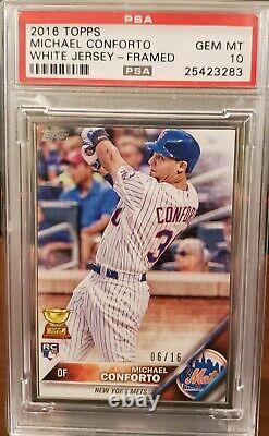 Topps Michael Conforto Silver Metal Framed Rookie 2016