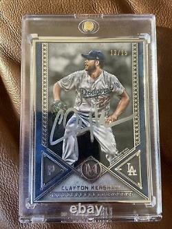 Topps Museum 2019 Clayton Kershaw Framed Silver Auto /15 Dodgers Sp