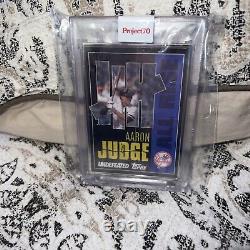 Topps Project70 Card 538 Aaron Judge Par Undefeated Artists Proof #21/51 Limited