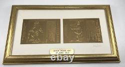 Vintage Cadre Babe Ruth & Lou Gehrig Action Packed Mint 24kt Gold Proof Sheet
